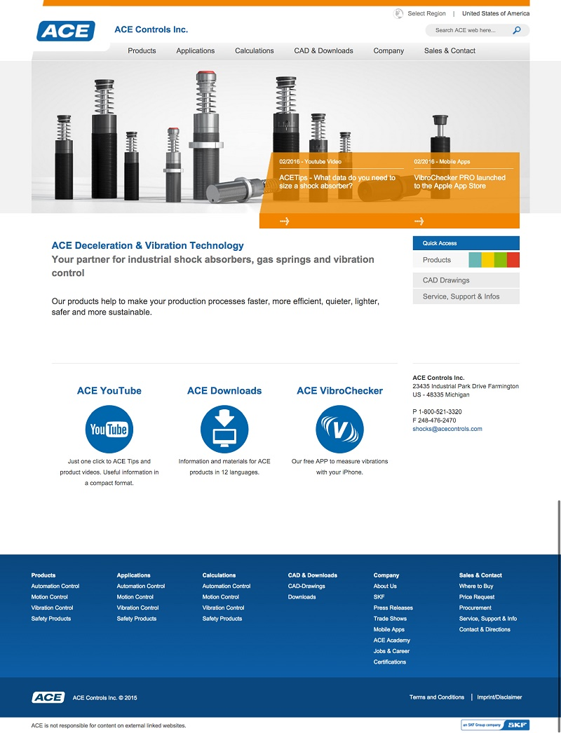 ACE new website