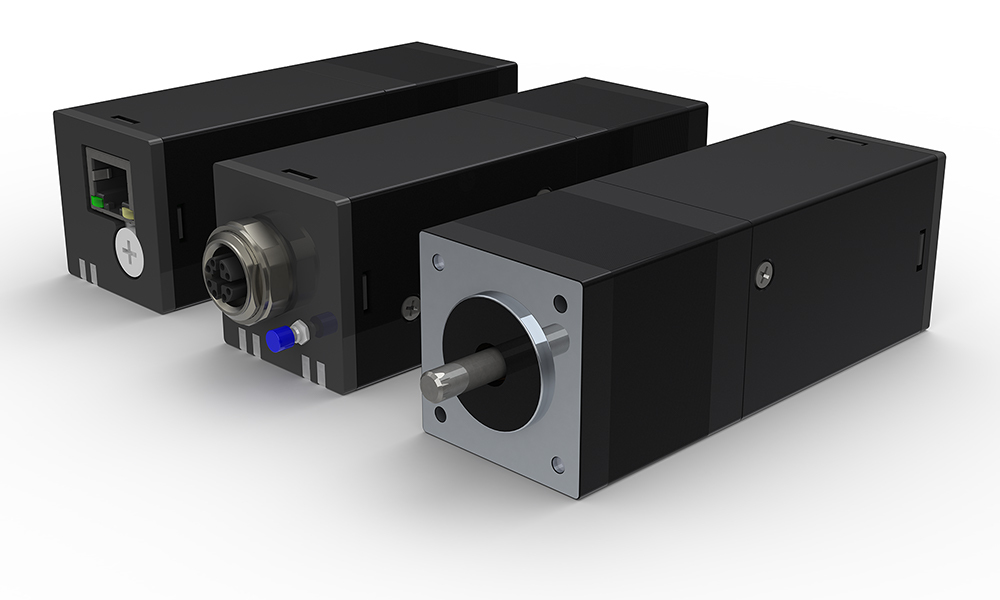 The TSM14POE StepSERVO Integrated Motor with Power over Ethernet (PoE) functionality.