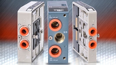 AutomationDirect’s NITRA line of pneumatic products now includes the 24 VDC compact modular valves, which are designed for performance, flexibility, and modularity combined with sturdy mechanics.
