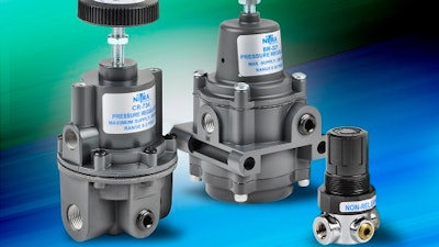 AutomationDirect’s line of NITRA pneumatic parts now includes a range of precision regulators designed for applications such as control and analysis instrumentation, medical equipment actuation, web tensioning, high-grade paint booths, and drink process machines.