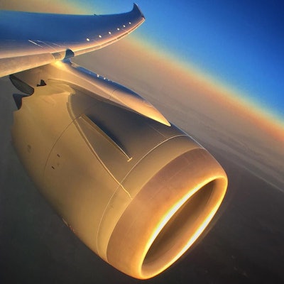 GE jet engine on a current 787.