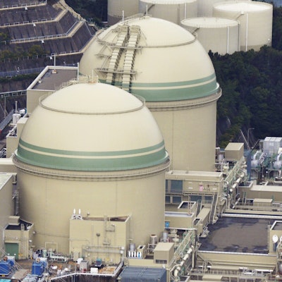 This shows No. 3 nuclear reactor at Takahama nuclear power station in Takahama town in Fukui prefecture, northwestern Japan.