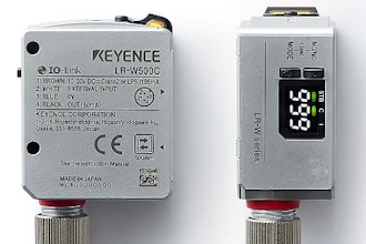 Keyence's LR-W series full-spectrum sensor, which is designed to detect any change in appearance and is capable of analyzing the full visible light spectrum.