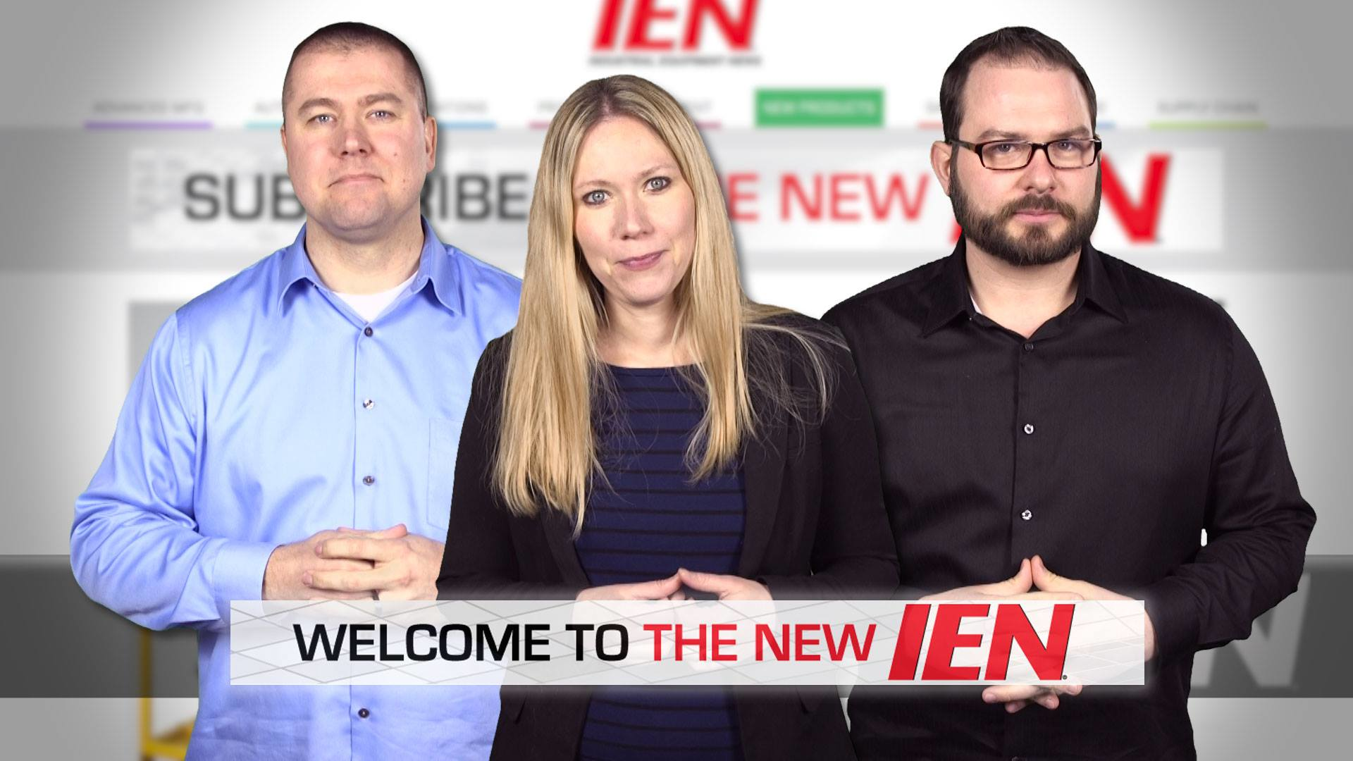 IEN Editorial Director Jeff Reinke, Executive Editor Anna Wells, and Editorial Director of Digital Media David Mantey.