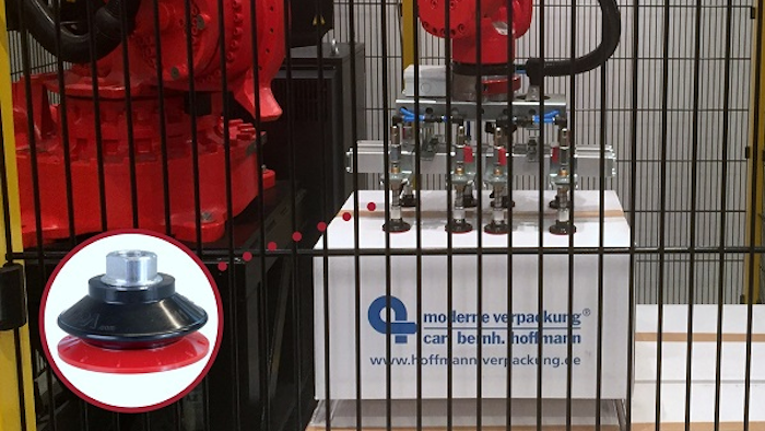 FIPA’s SP-BX Series Varioflex bellows suction cups seal on surfaces ranging from oil-free metal sheets to hot injection-molded plastics, and even rough or uneven surfaces.