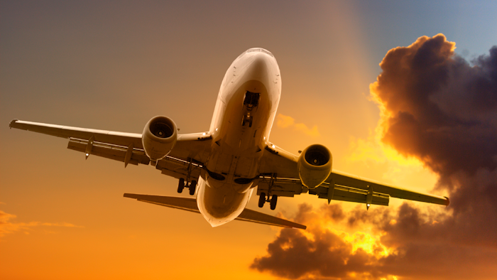 Jet Aeroplane Flying In Bright Sunset Sky Sun Rays 000009760454 Medium 56c49372b135d