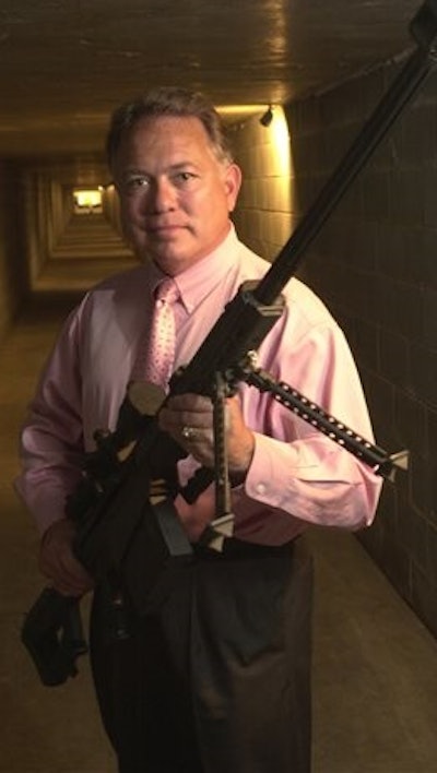In this Oct. 21, 2005, file photo, Ronnie Barrett, founder of Barrett Firearms Manufacturing Inc., displays his company’s .50-caliber rifle inside a 100 meter test-firing tunnel at his facility in Murfreesboro, Tenn. The state Senate on Wednesday, Feb. 24, 2016, gave final approval to a resolution designating the firearm as Tennessee’s official state rifle.