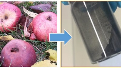 The new carbon-based material for sodium-ion batteries can be extracted from apples.