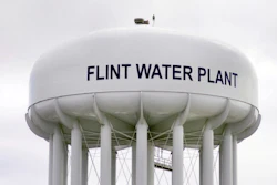Photo taken January 23, 2016 of the Flint Water Plant Tank which holds drinking water for the city of Flint, Michigan.