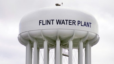 Photo taken January 23, 2016 of the Flint Water Plant Tank which holds drinking water for the city of Flint, Michigan.
