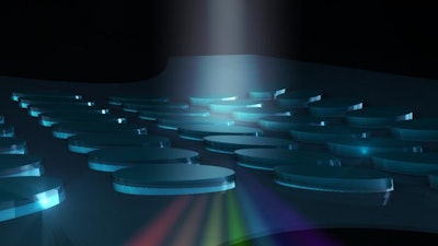 These are nanoscale glass structures that filter or manipulate light.