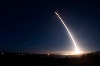 In this Saturday, Feb. 20, 2016 file photo provided by U.S. Air Force, an unarmed Minuteman III intercontinental ballistic missile launches during an operational test at Vandenberg Air Force Base, Calif. Like a giant pen stroke in the sky, an unarmed Minuteman 3 nuclear missile roared out of its underground bunker on the California coastline Friday, Feb. 26, 2016, and soared over the Pacific, inscribing the signature of American power amid growing worry about North Korea’s pursuit of nuclear weapons capable of reaching U.S. soil. When it comes to deterring an attack by North Korea or other potential adversaries, the missile is the message.