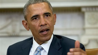 In this Feb. 17, 2016 file photo, President Barack Obama speaks in the Oval Office of the White House in Washington. Obama is launching a version of “take your child to work day” focused on America’s science laboratories instead of its corporate workspaces. It’s part of Obama’s long-standing effort to encourage young people, especially girls and minorities, to pursue careers in the STEM fields of science, technology, engineering and math.