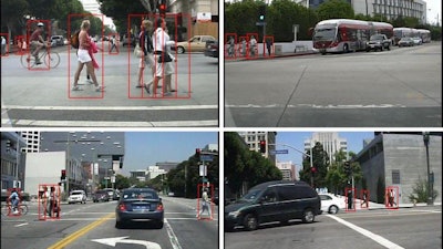 Pedestrian detection system was developed in the Statistical Visual Computing Lab at UC San Diego.