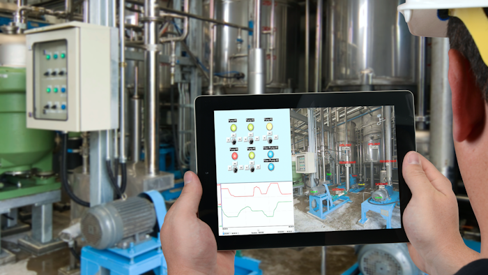 Figure 2: This AutomationDirect Point of View SCADA application running on a tablet provides local or remote real-time monitoring and control of the process.