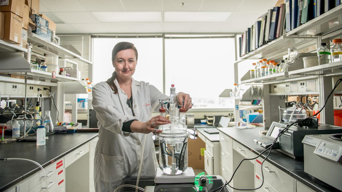 A microbial protein fiber discovered by a MSU's Gemma Reguera transports charges at rates high enough to be applied in manmade nanotechnologies.