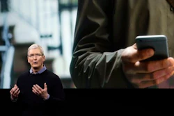 Apple CEO Tim Cook, speaks at an event to announce new products at Apple headquarters Monday, March 21, 2016, in Cupertino, Calif.