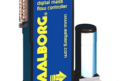 Model DFC Digital Mass Flow Controllers allow users to program, record, analyze, and control flow rates of various gases with a computer via an RS-485 interface.