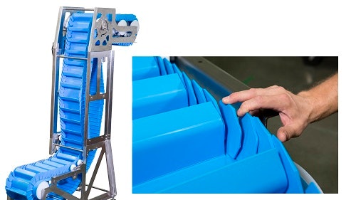 Vertical sales belt conveyor