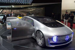 This Mercedes Concept Car is shown during the 86th International Motor Show in Geneva.
