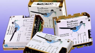 The RoadRunner SoftStep R213S microstepping motor drive from Testra provides smooth, quiet stepper motor operation.