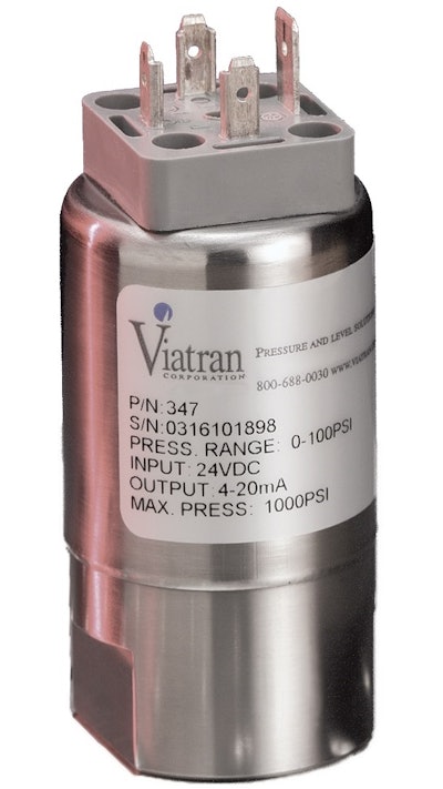 Viatran has introduced its Model 247/347 Series, a family of low-cost pressure transmitters designed for reliable performance in industrial and OEM environments.
