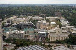 Carnegie Mellon University as seen from the Cathedral of Learning in August 2015.