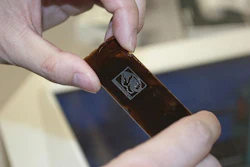 Assistant Professor Jian Lin and his team developed a technique using direct laser writing methods. The team created a way of synthesizing hybrid nanocatalysts into any patterned geometric shape, including the Mizzou Tigers logo.