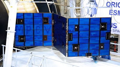 Orion’s solar array was unfolded at NASA’s Plum Brook Station test facility in Sandusky, Ohio.