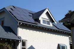 A residential use of solar energy in Wisconsin is pictured.