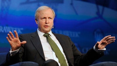 In this March 6, 2013 file photo, BP Group Chief Executive Bob Dudley speaks at the IHS CERAWEEK energy conference in Houston. BP said it's ready to listen to shareholder concerns about its executive compensation policy after some of the company's largest shareholders opposed plans to boost CEO Bob Dudley's pay package by 20 percent even after earnings plunged.