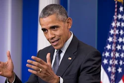 President Barack Obama speaks about the new rules aimed at deterring tax inversions, Tuesday, April 5, 2016, in the Brady Press Briefing Room at the White House in Washington.