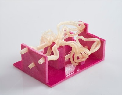 Vascular testing model used to validate new medical devices that treat brain aneurysms, produced on the Stratasys Objet500 Connex3 3D Printer.
