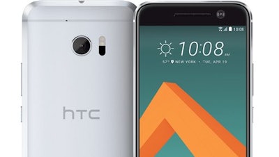 This photo provided by HTC shows the HTC10. HTC is promising a better camera, along with refinements in audio and design, as it unveils its latest flagship phone, the HTC 10.