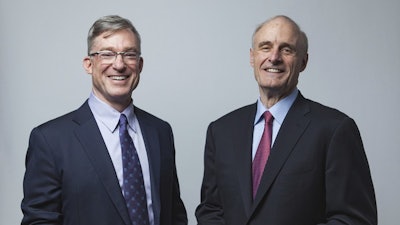 The Rockwell Automation board of directors elected Blake D. Moret (left) as the new president and CEO. Keith D. Nosbusch (right) will transition from those roles while continuing as chairman of the board.