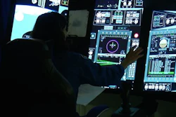 NASA astronaut Sunita Williams uses the Crew Part-Task Trainer, a touch-screen simulator, during a training session at The Boeing Company’s Defense, Space & Security division in St. Louis on Tuesday, April 26, 2016.
