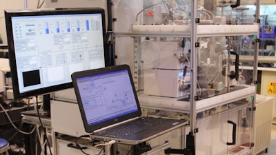 This device built by MIT researchers can be reconfigured to manufacture several different types of pharmaceuticals.