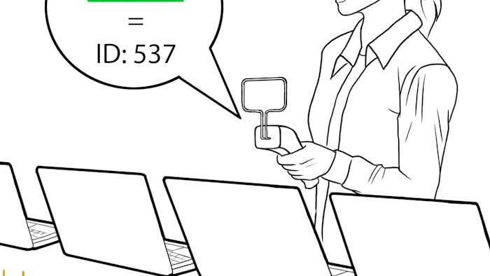 This tag-less method of radio frequency identification leverages previous work showing that it is possible to classify objects by type (i.e. phone vs. TV vs. kitchen appliance, etc).