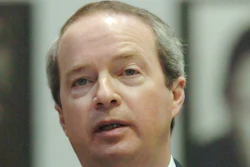 In this May 4, 2006, file photo, International Coal Group chief executive Bennett Hatfield makes his closing statement during the final day of the Sago Mine disaster hearings at West Virginia Wesleyan College in Buckhannon, W.Va. West Virginia State Police say longtime coal company executive Hatfield was found dead Monday, May 23, 2016.