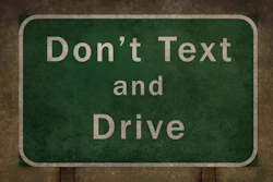 Don T Text And Drive Road Sign With Ominous Distressed Treatment 000042874354 Full 573490334f2b3