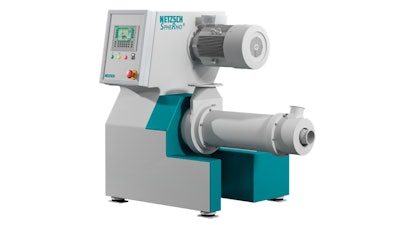 Netzsch's new SpheRho is an agitator bead mill designed for super fine dry grinding.