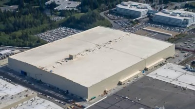 Construction of the new Composite Wing Center required approximately 4.2 million hours of construction time. At its peak, 1,700 contract employees worked on the project.