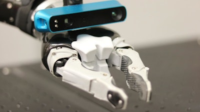 Researchers at Carnegie Mellon University's Robotics Institute have shown that a camera attached to a robot's hand can rapidly create a 3-D model of its environment and also locate the hand within that 3-D world.