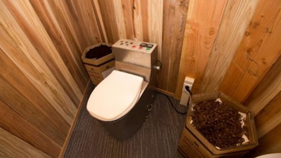The waterless energy-producing toilet system is located inside the Science Walden Pavilion at UNIST.