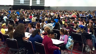 The announcement was held in conjunction with a Society of Women Engineers’ Girls Exploring Science, Technology, Engineering and Math event—where more than 1,000 middle school girls participated in science and technology activities.