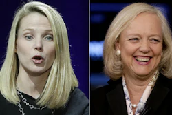 Yahoo President and CEO Marissa Mayer (left) and Meg Whitman, the chairman, president and CEO of Hewlett-Packard were two of the highest-paid women CEOs in 2015, as calculated by The Associated Press and Equilar, an executive data firm.