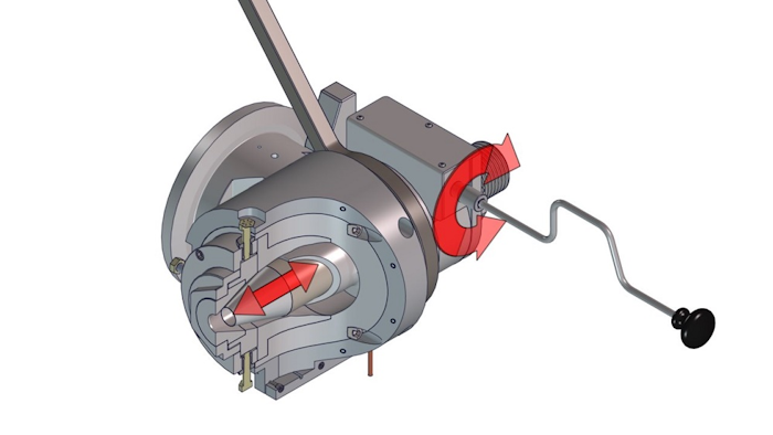 Guill Tool's 500 Series crosshead with a mechanically-assisted gum space adjustment system.