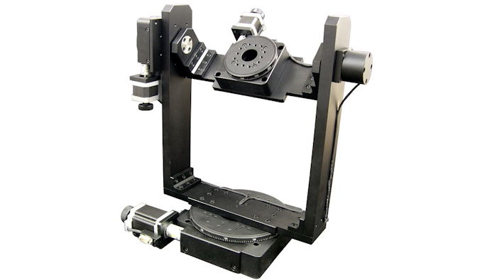 The AU300-XZ Motorized 3-axis Gimbal Mount from Optimal Engineering Systems (OES).