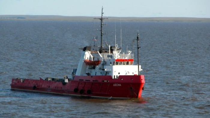 Gazflot's Vladislav Strizhov is a multi-functional ice-breaking ship.