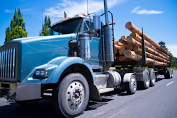 Big Rig Semi Truck Carry Trees Logs On Straight Road 000076488583 Medium 5771716f7d2de